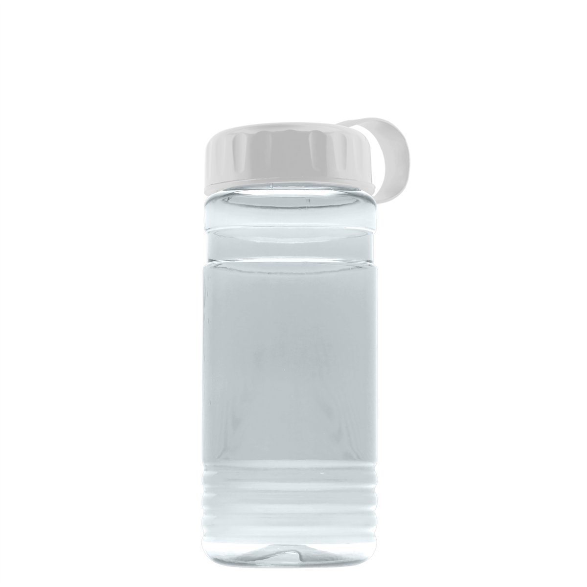 Custom logo RPET Bottle with Tethered Lid - 20 oz.