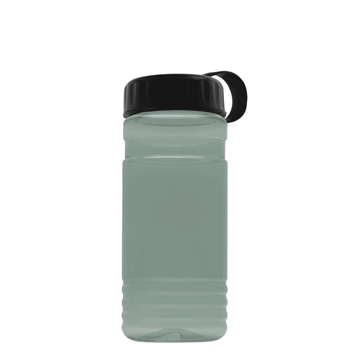 Custom logo RPET Bottle with Tethered Lid - 20 oz.