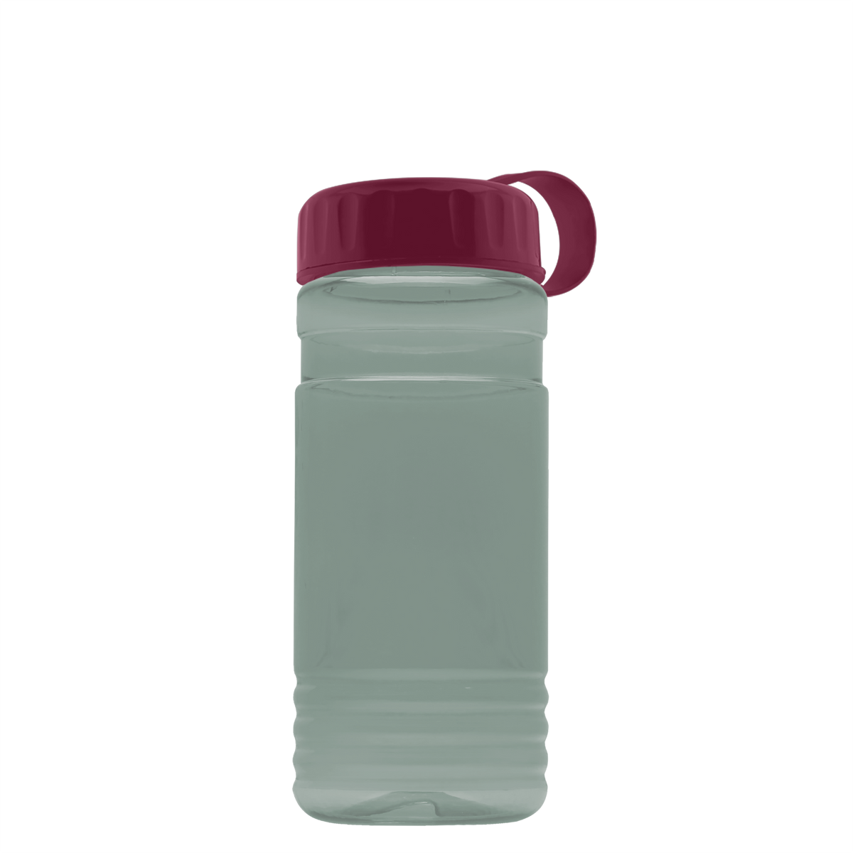 Custom logo RPET Bottle with Tethered Lid - 20 oz.