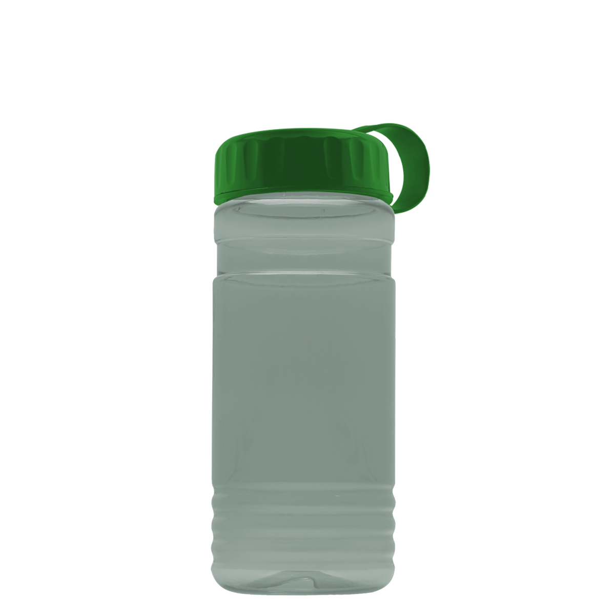 Custom logo RPET Bottle with Tethered Lid - 20 oz.