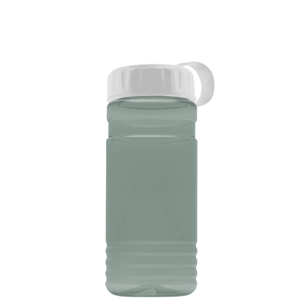 Custom logo RPET Bottle with Tethered Lid - 20 oz.