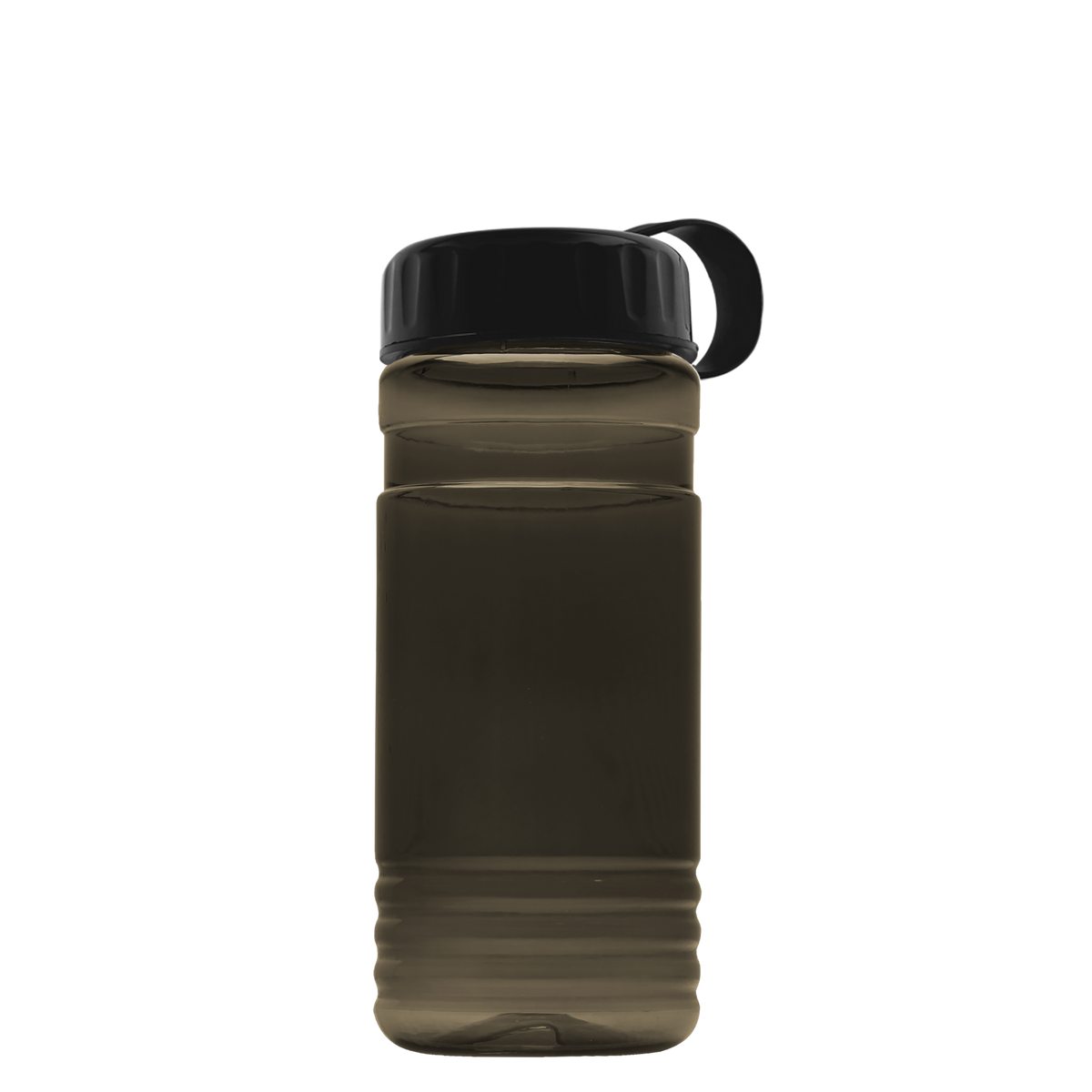 Custom logo RPET Bottle with Tethered Lid - 20 oz.