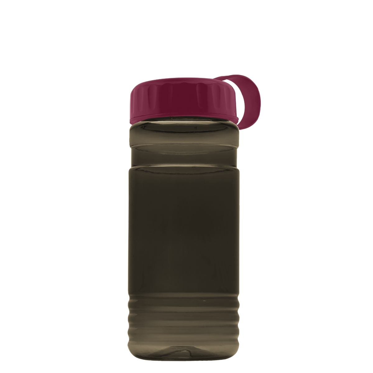 Custom logo RPET Bottle with Tethered Lid - 20 oz.