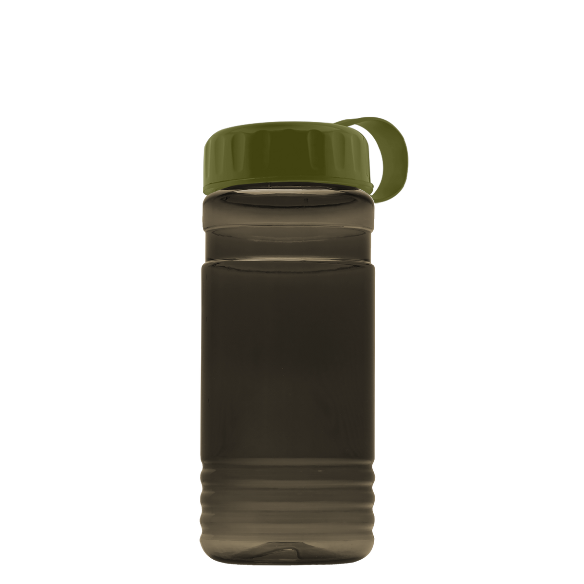 Custom logo RPET Bottle with Tethered Lid - 20 oz.