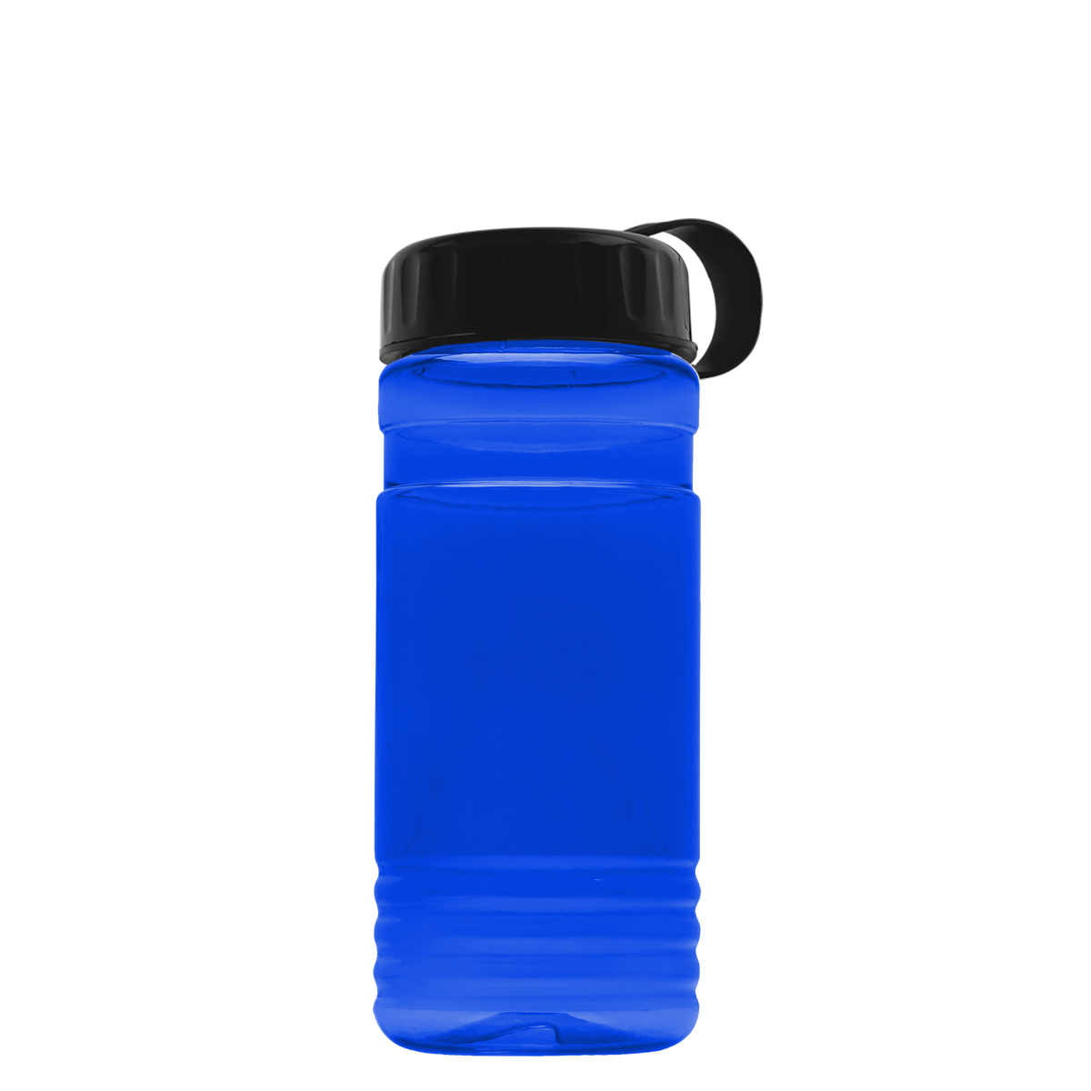 Custom logo RPET Bottle with Tethered Lid - 20 oz.