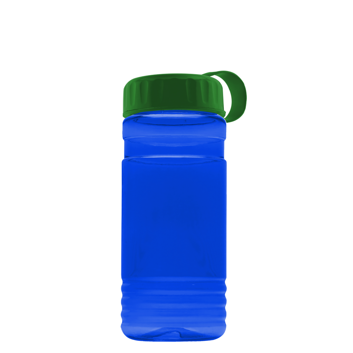 Custom logo RPET Bottle with Tethered Lid - 20 oz.