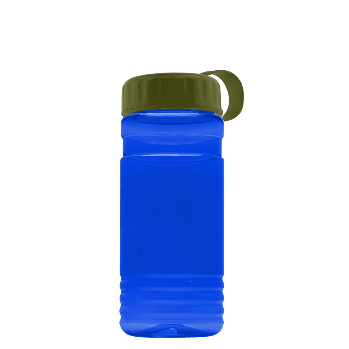 Custom logo RPET Bottle with Tethered Lid - 20 oz.