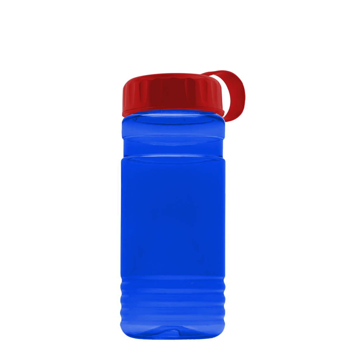 Custom logo RPET Bottle with Tethered Lid - 20 oz.