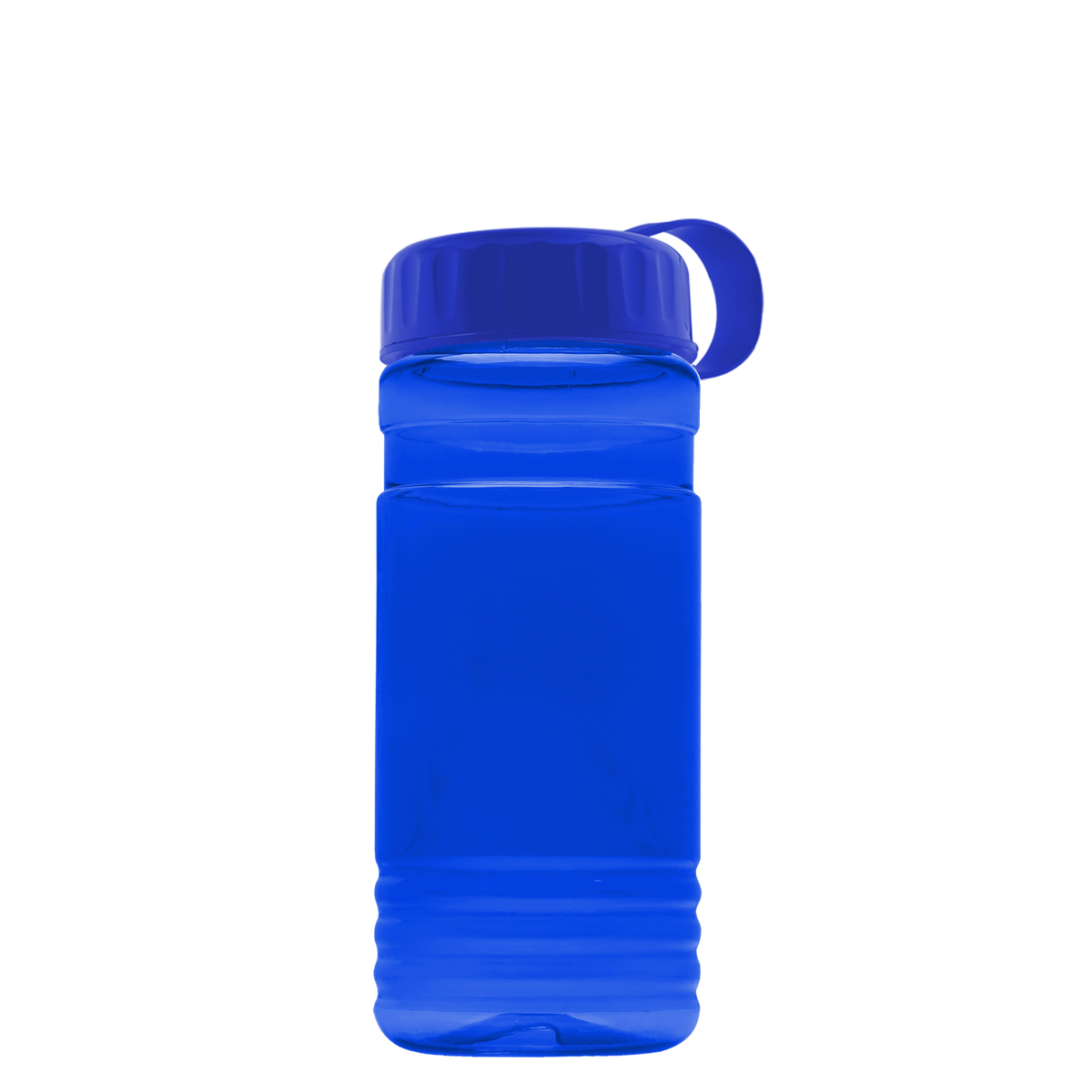 Custom logo RPET Bottle with Tethered Lid - 20 oz.