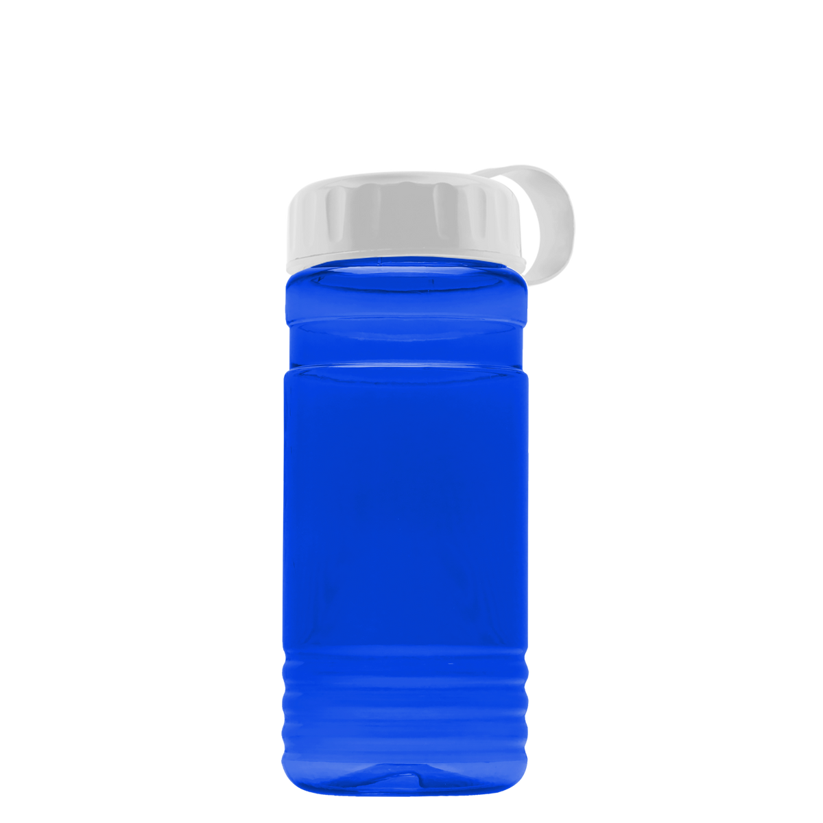 Custom logo RPET Bottle with Tethered Lid - 20 oz.