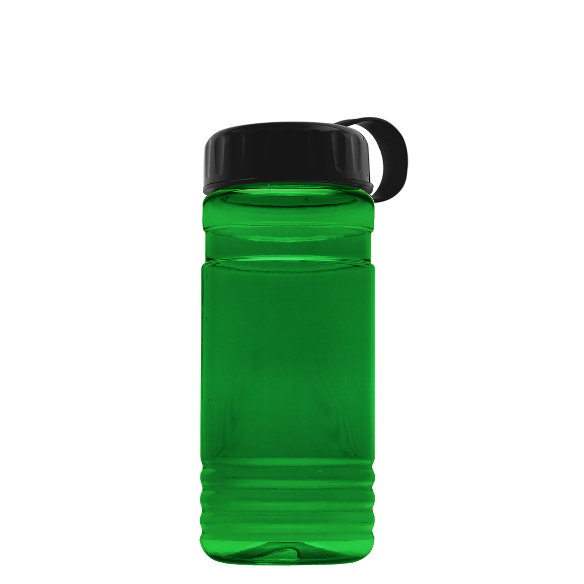 Custom logo RPET Bottle with Tethered Lid - 20 oz.