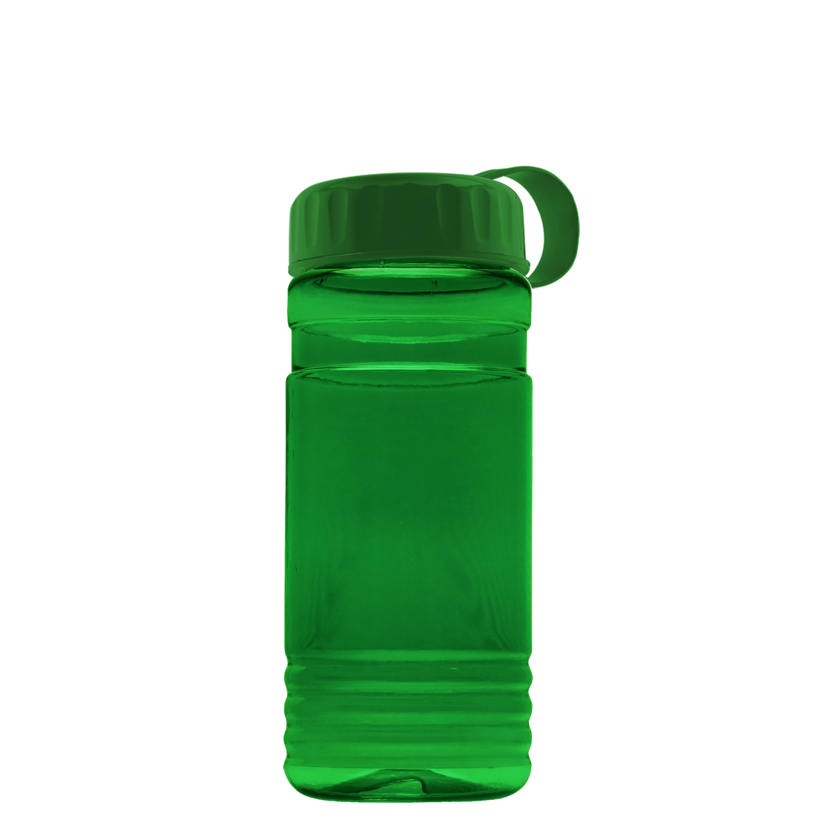 Custom logo RPET Bottle with Tethered Lid - 20 oz.