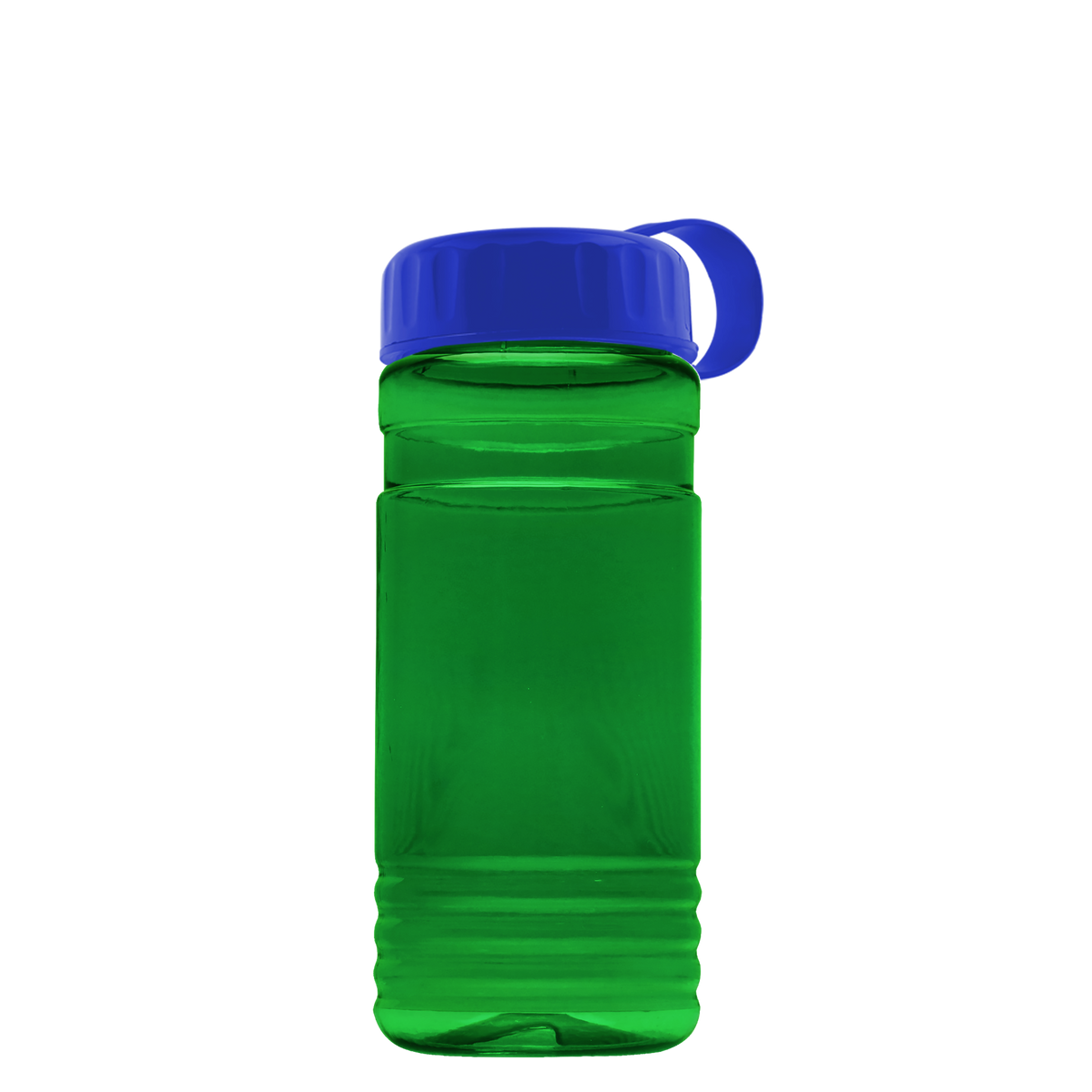 Custom logo RPET Bottle with Tethered Lid - 20 oz.
