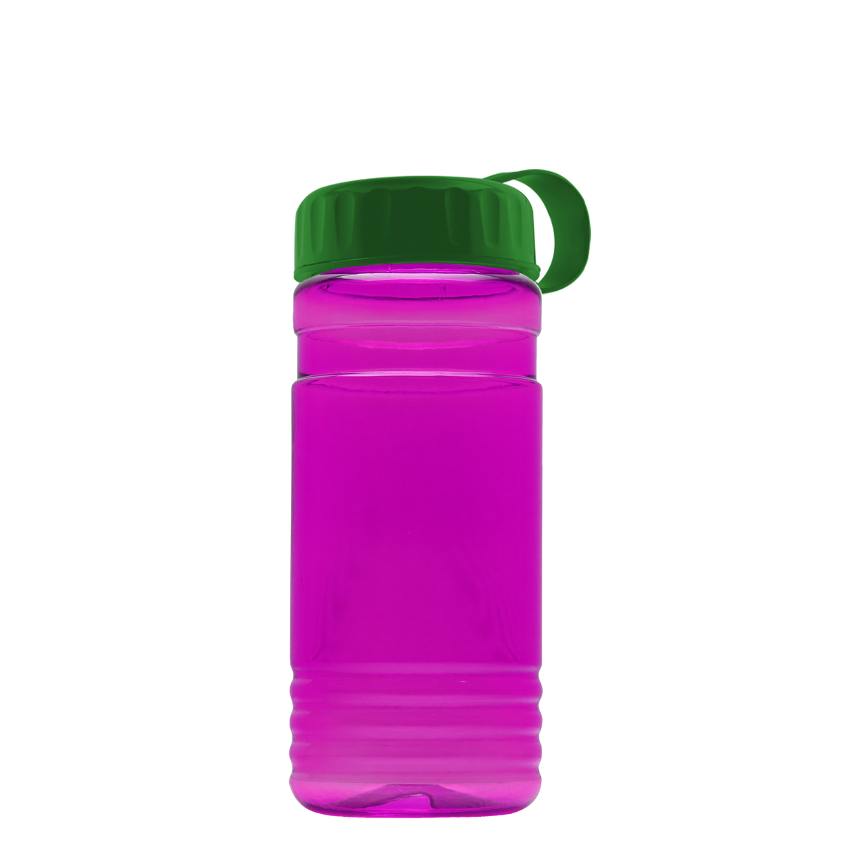 Custom logo RPET Bottle with Tethered Lid - 20 oz.