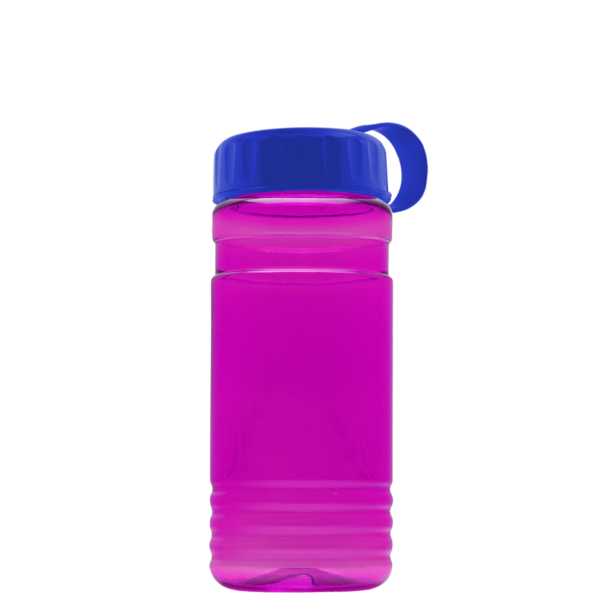 Custom logo RPET Bottle with Tethered Lid - 20 oz.