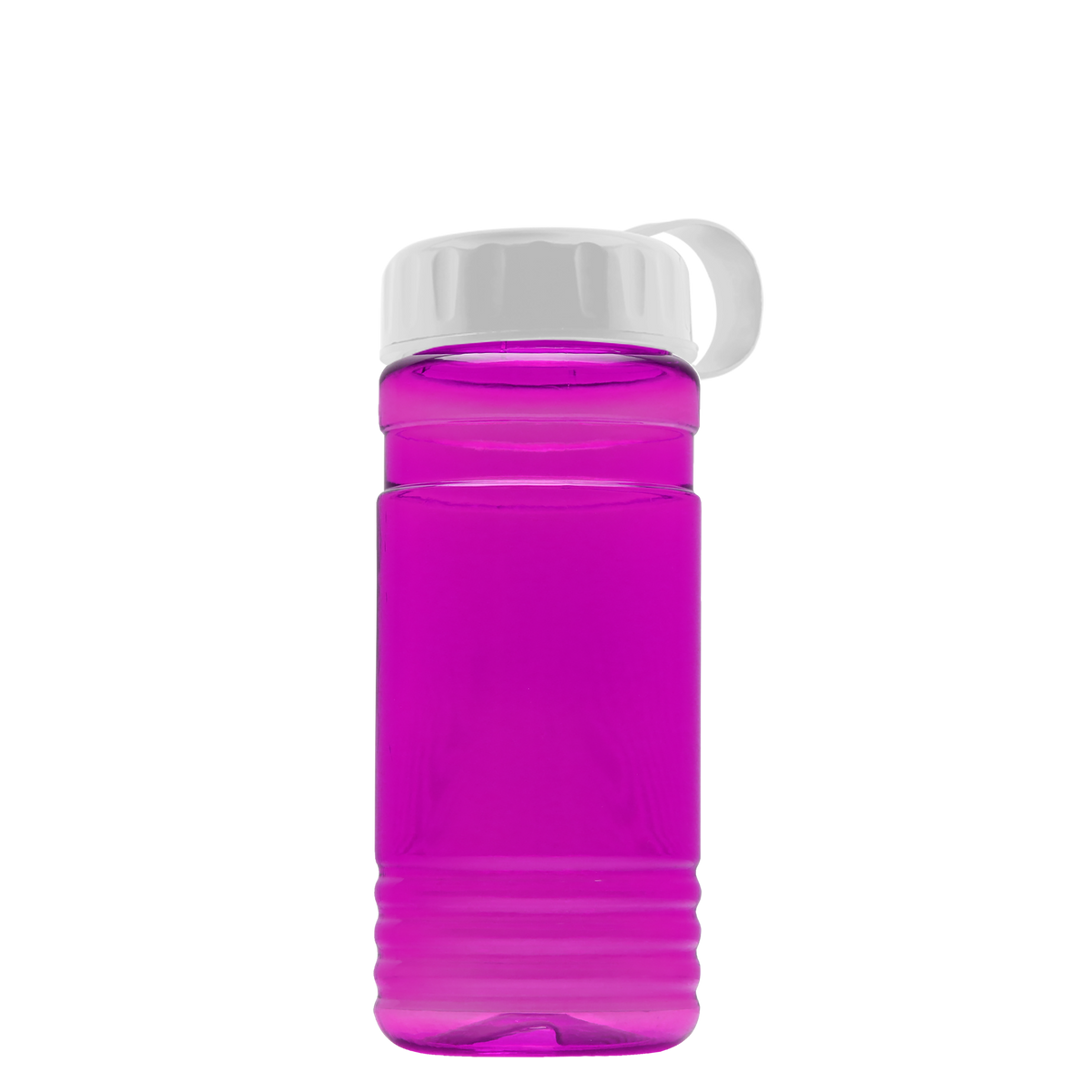 Custom logo RPET Bottle with Tethered Lid - 20 oz.
