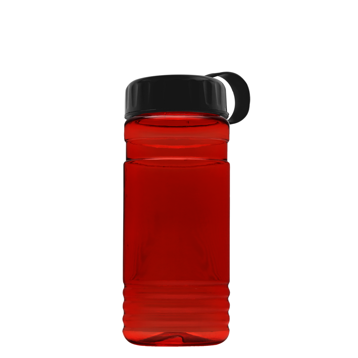 Custom logo RPET Bottle with Tethered Lid - 20 oz.