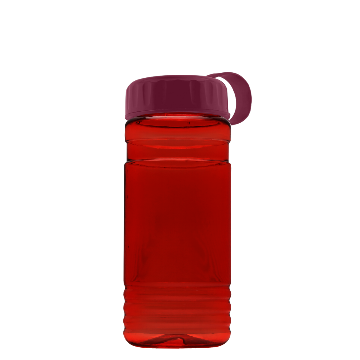 Custom logo RPET Bottle with Tethered Lid - 20 oz.