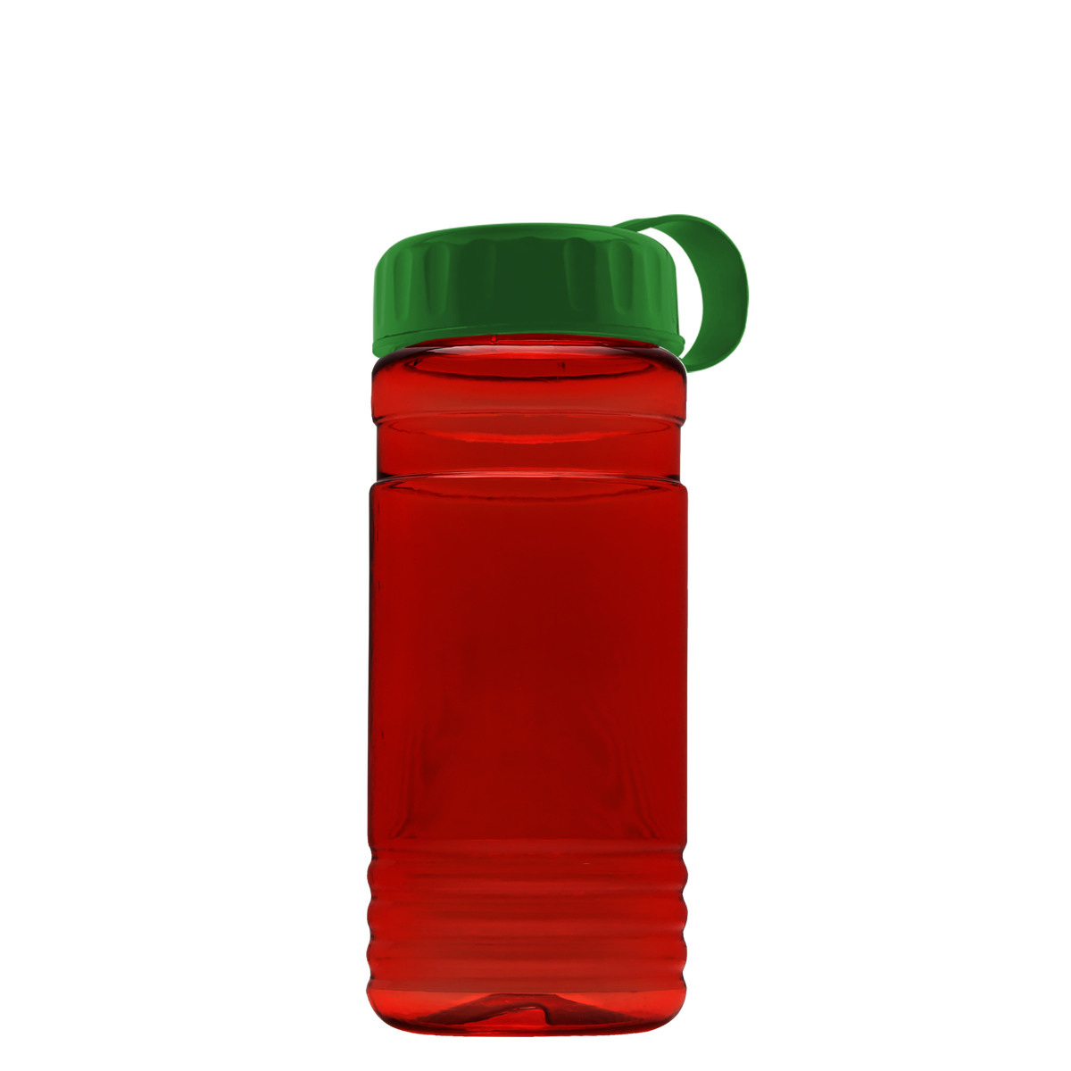 Custom logo RPET Bottle with Tethered Lid - 20 oz.