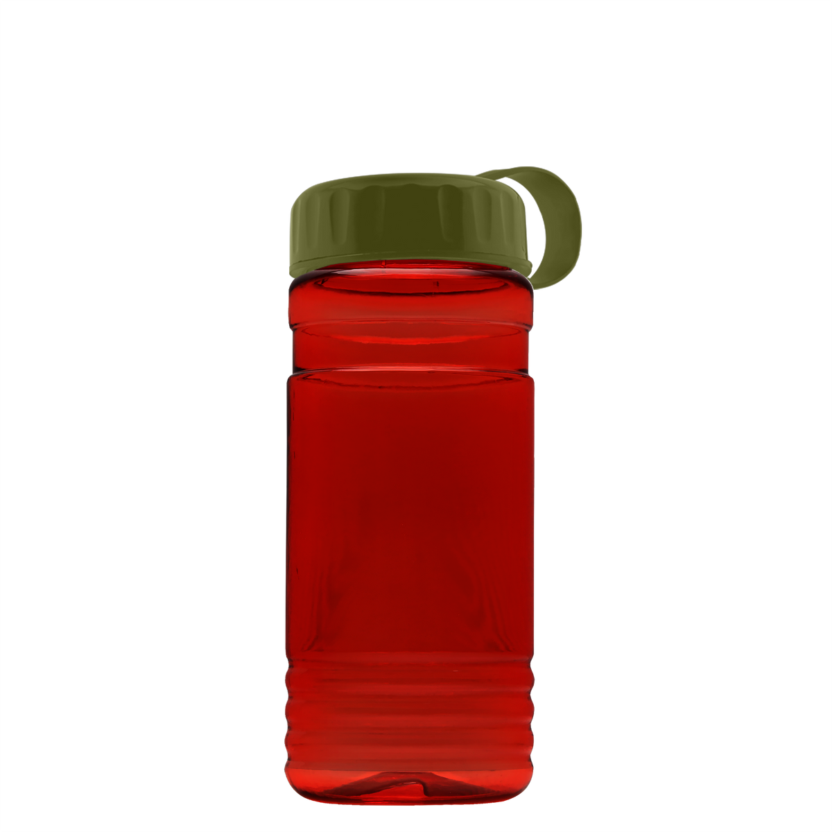 Custom logo RPET Bottle with Tethered Lid - 20 oz.