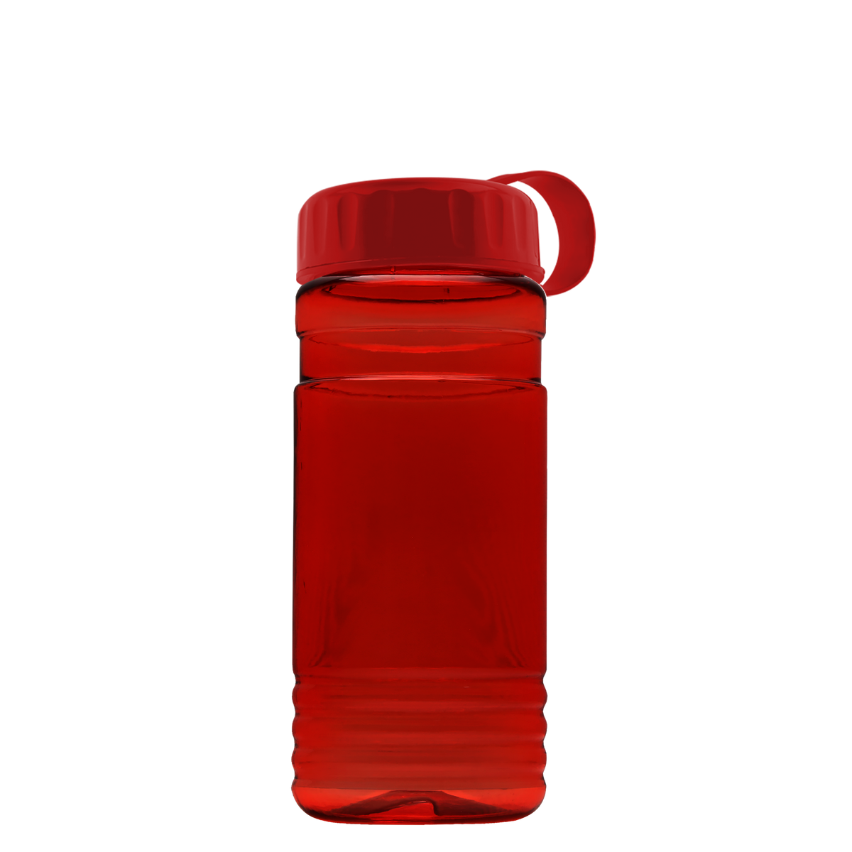 Custom logo RPET Bottle with Tethered Lid - 20 oz.