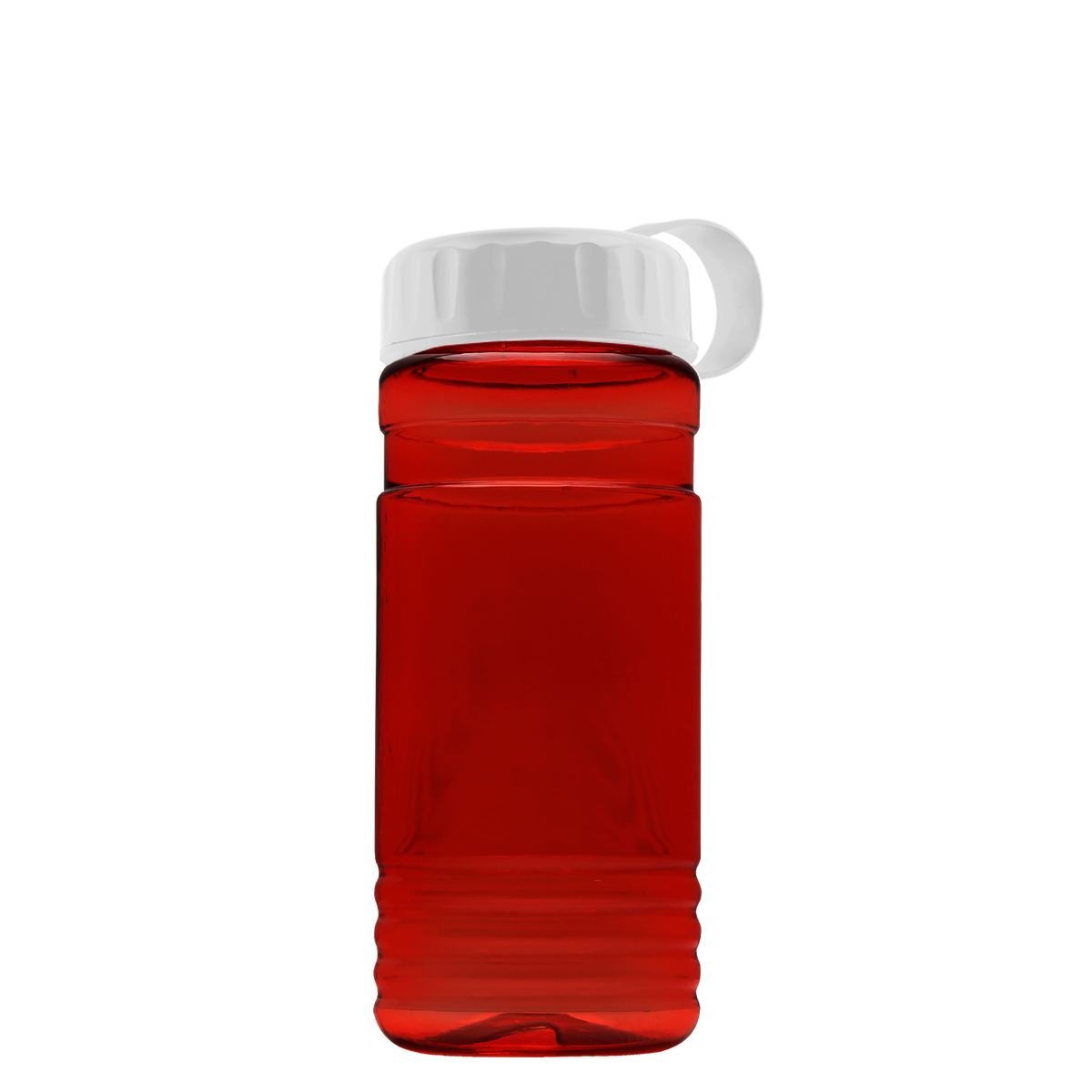 Custom logo RPET Bottle with Tethered Lid - 20 oz.