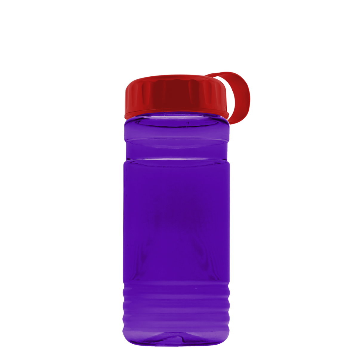 Custom logo RPET Bottle with Tethered Lid - 20 oz.