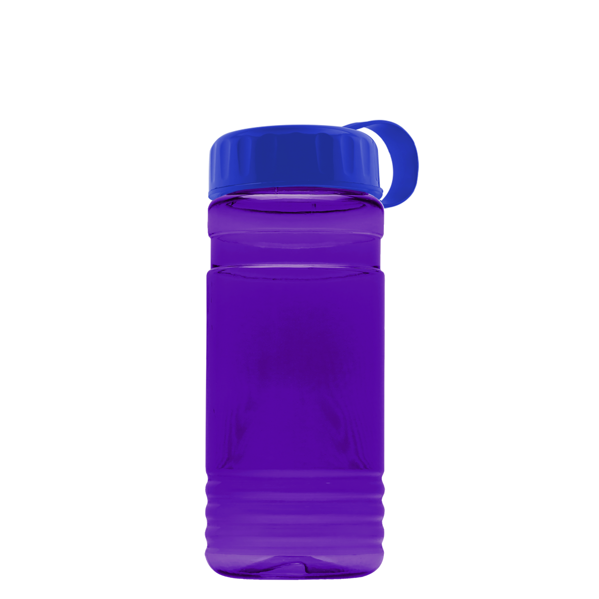 Custom logo RPET Bottle with Tethered Lid - 20 oz.