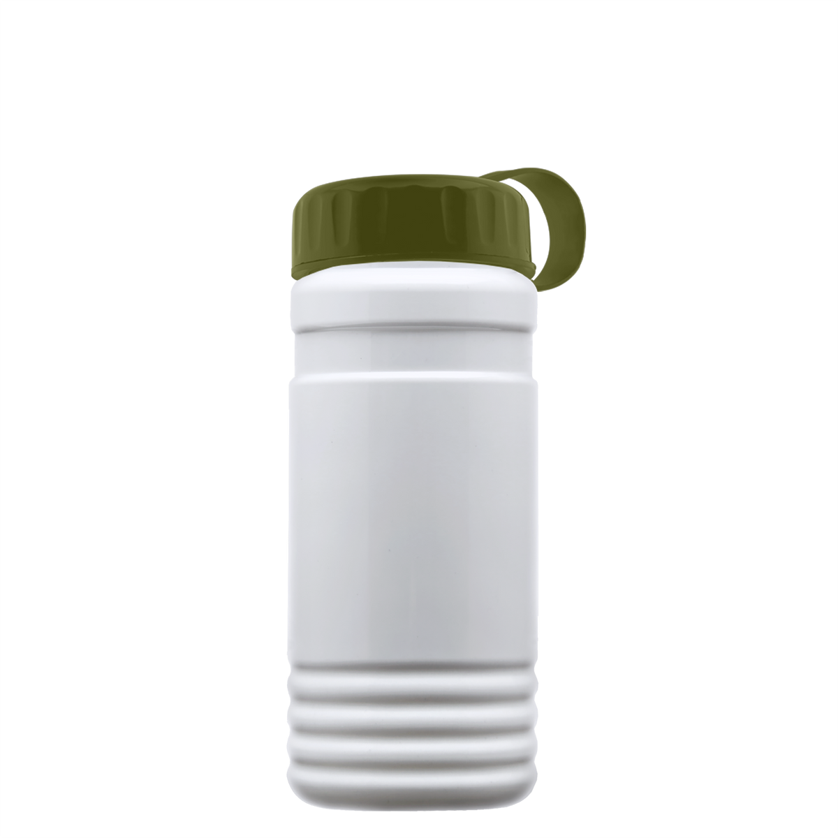 Custom logo RPET Bottle with Tethered Lid - 20 oz.