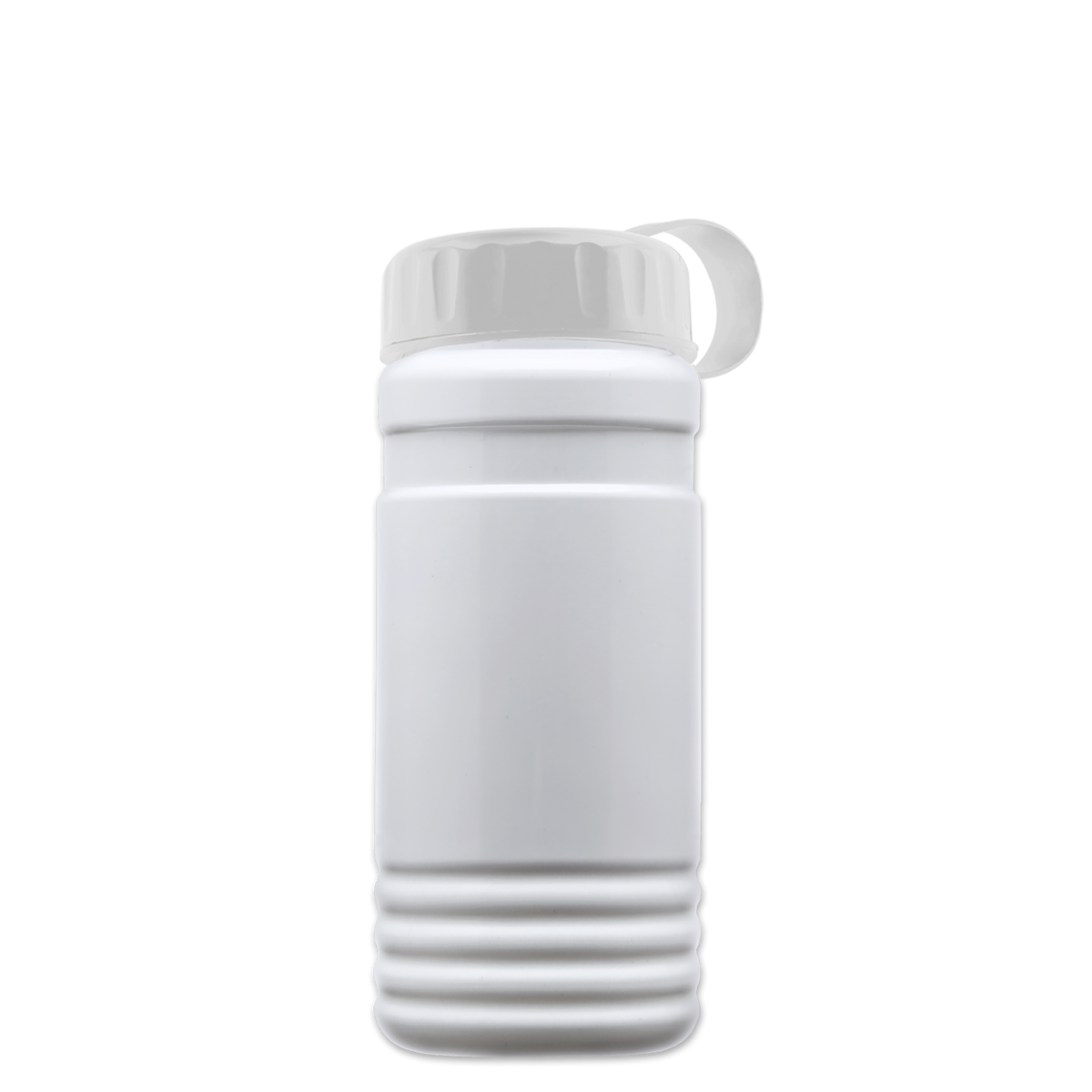 Custom logo RPET Bottle with Tethered Lid - 20 oz.