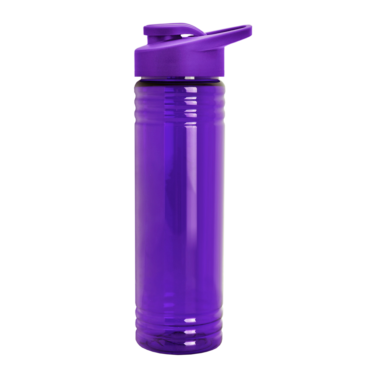 Custom logo Slim Fit RPET Bottle with Drink-Thru Lid - 24 oz.