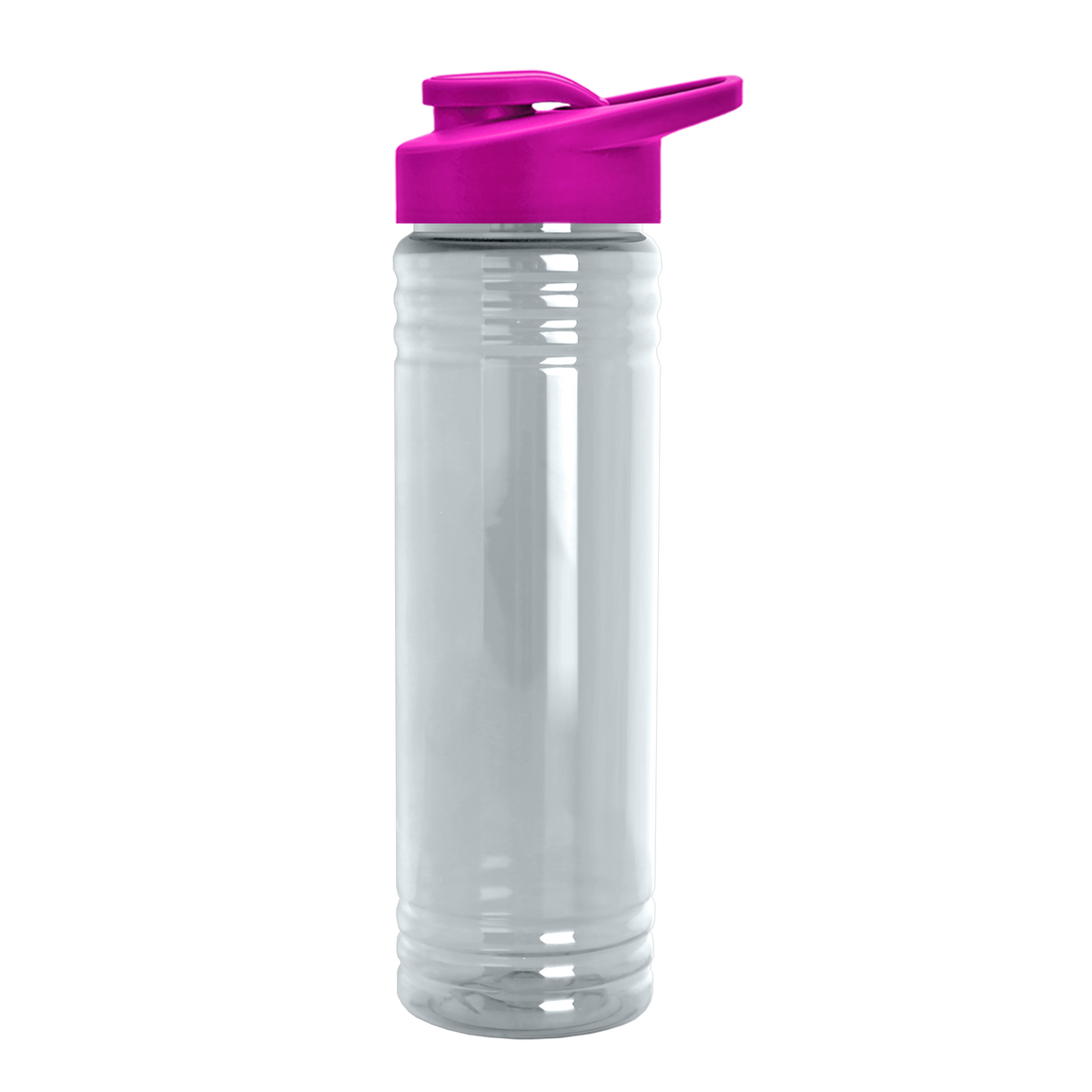 Custom logo Slim Fit RPET Bottle with Drink-Thru Lid - 24 oz.