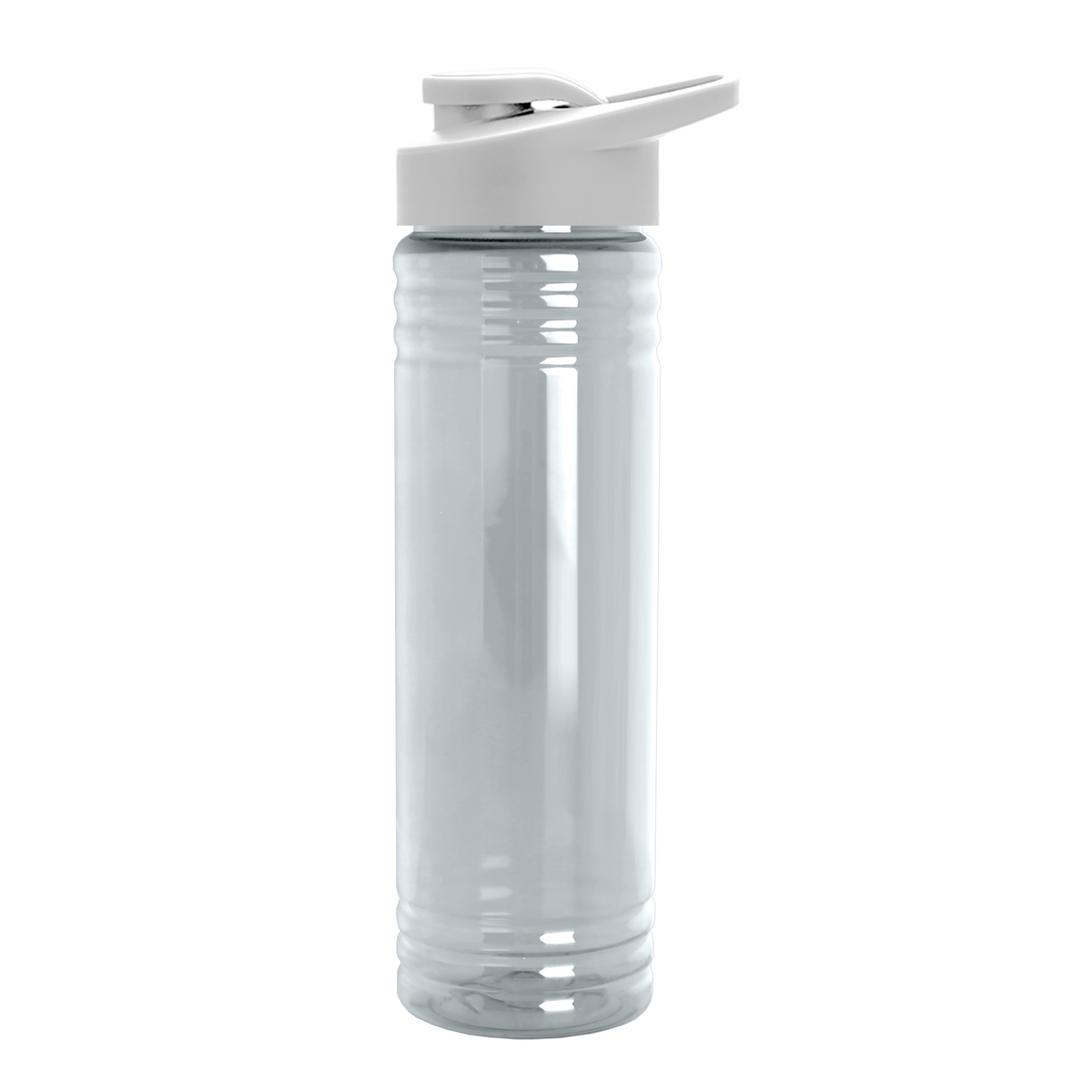 Custom logo Slim Fit RPET Bottle with Drink-Thru Lid - 24 oz.