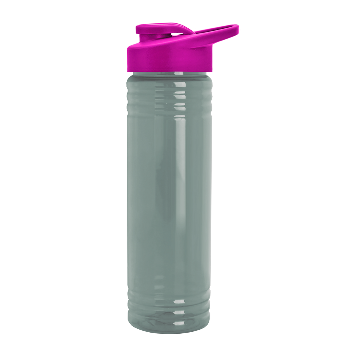 Custom logo Slim Fit RPET Bottle with Drink-Thru Lid - 24 oz.