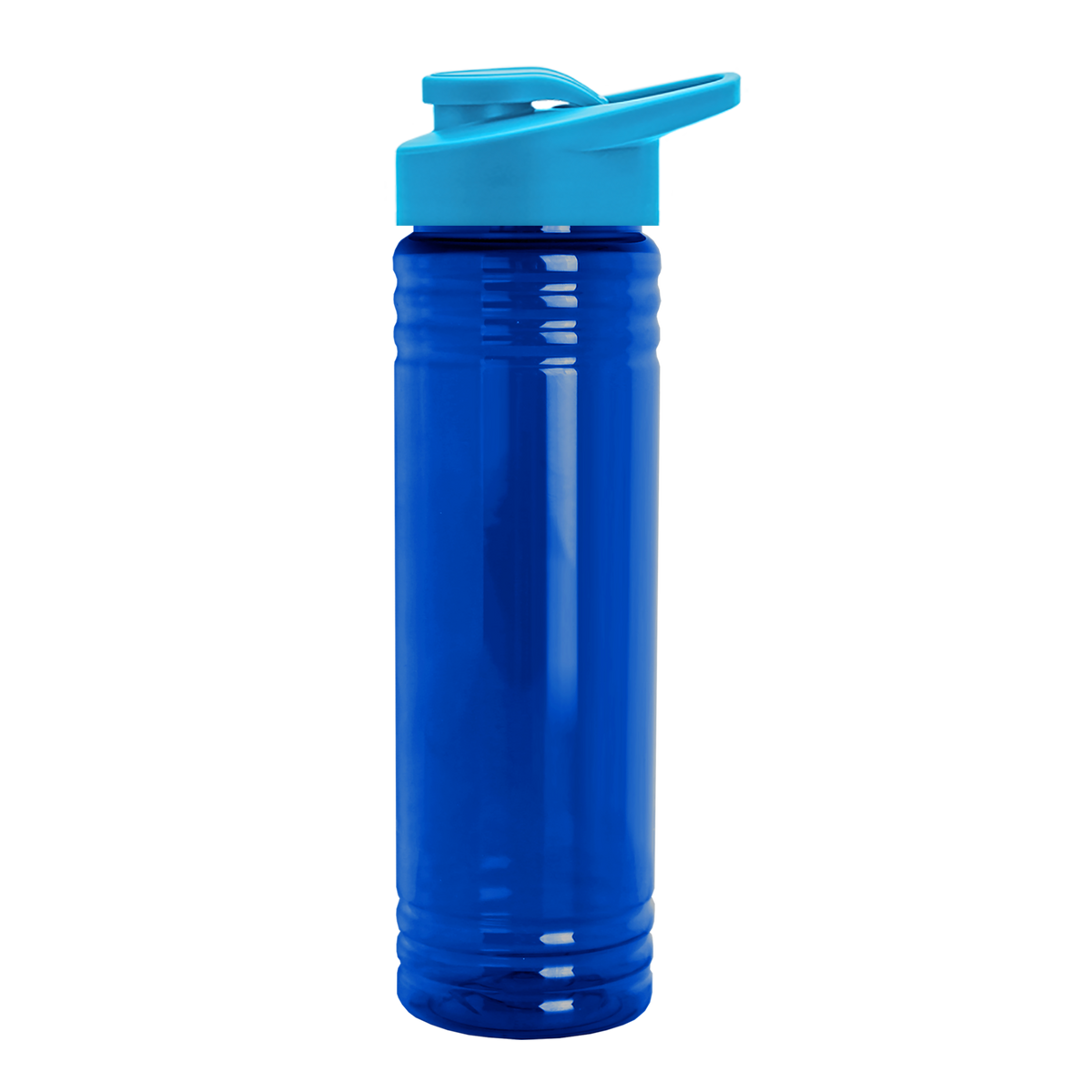 Custom logo Slim Fit RPET Bottle with Drink-Thru Lid - 24 oz.