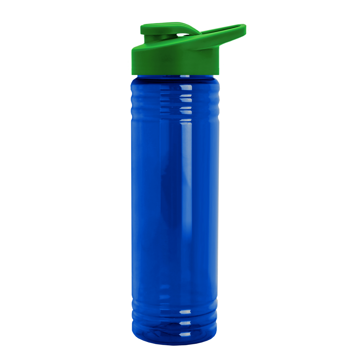 Custom logo Slim Fit RPET Bottle with Drink-Thru Lid - 24 oz.