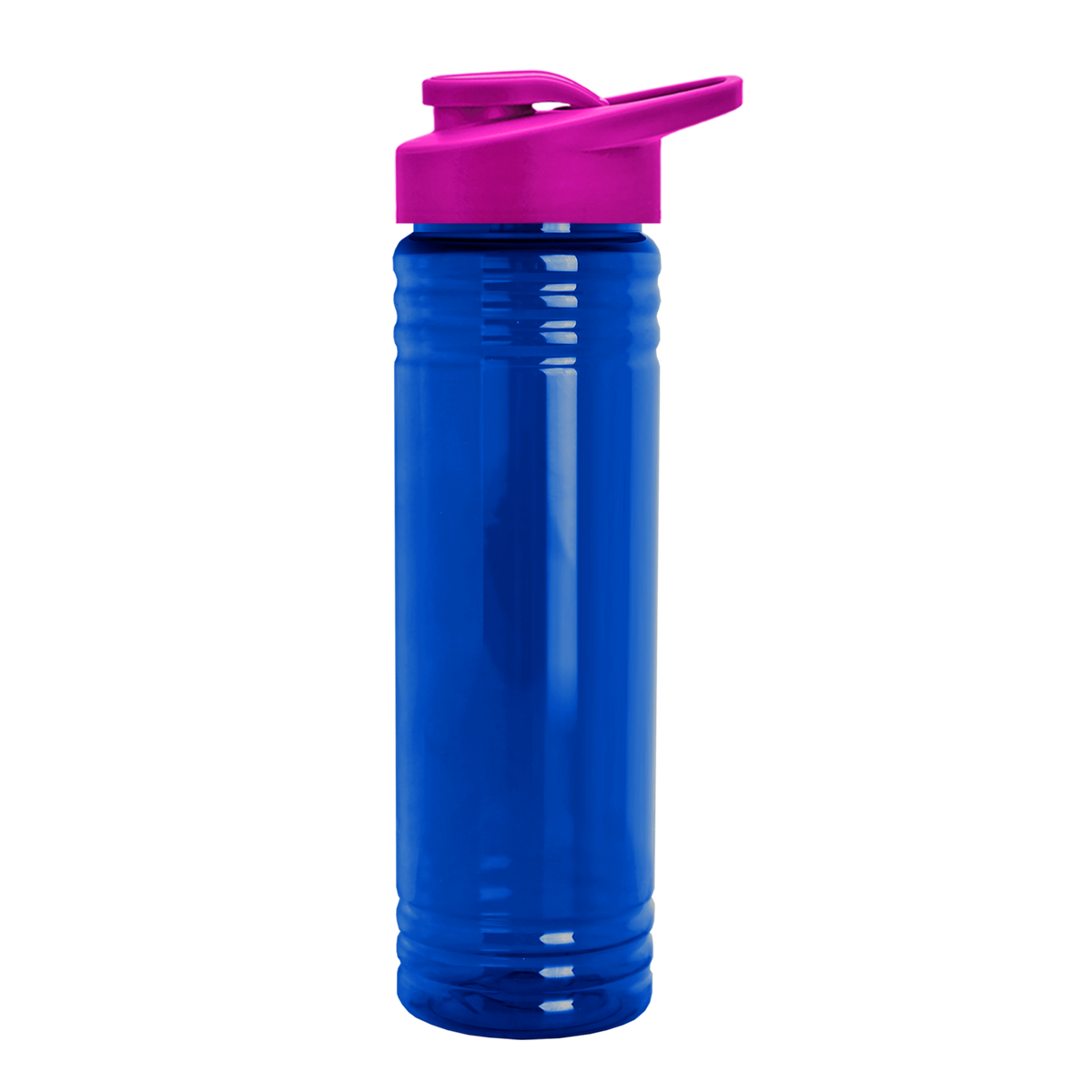 Custom logo Slim Fit RPET Bottle with Drink-Thru Lid - 24 oz.