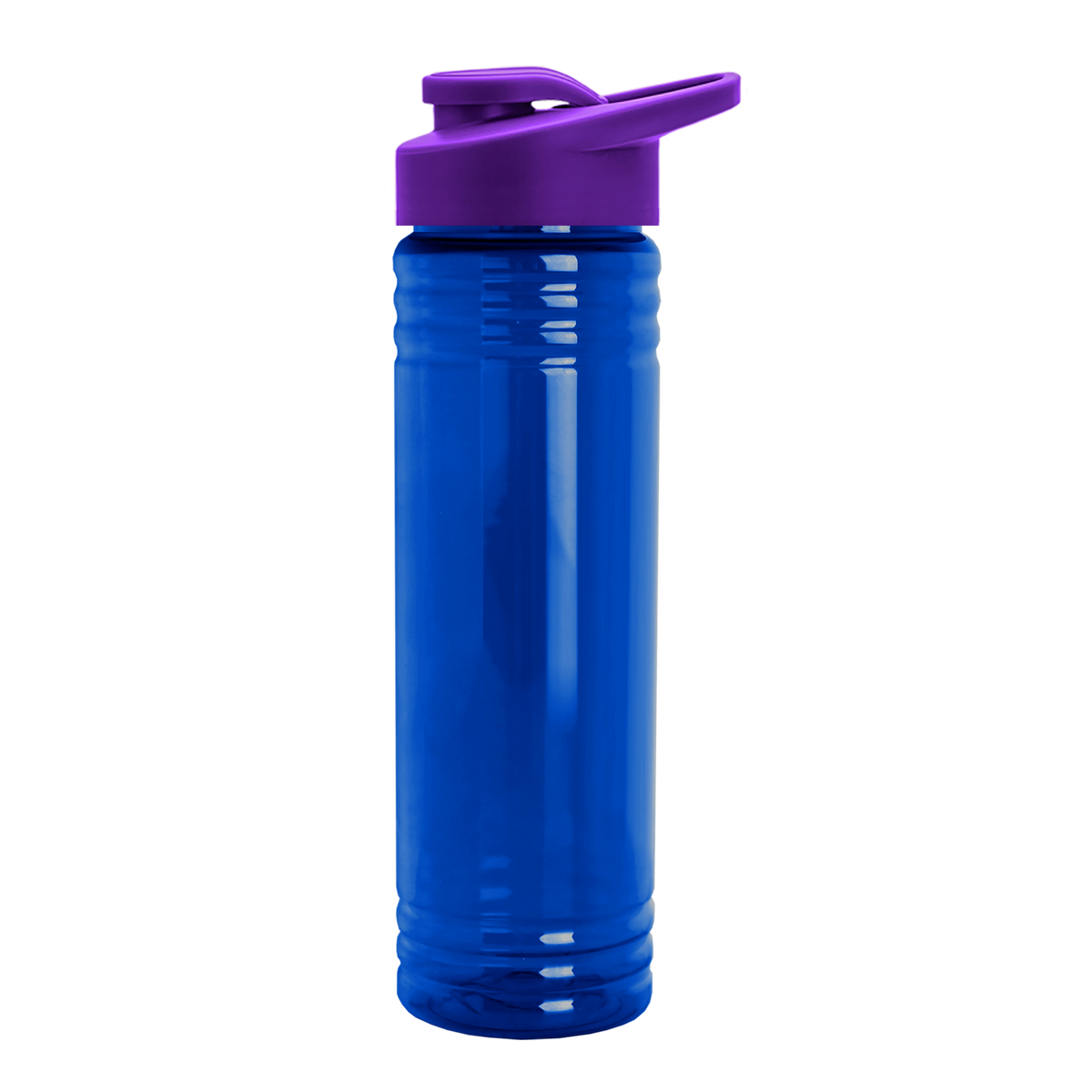 Custom logo Slim Fit RPET Bottle with Drink-Thru Lid - 24 oz.