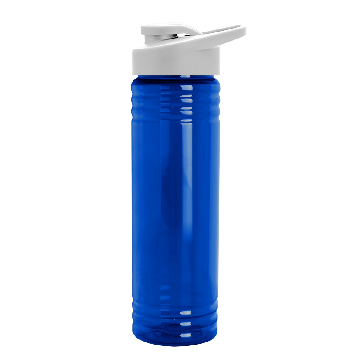 Custom logo Slim Fit RPET Bottle with Drink-Thru Lid - 24 oz.