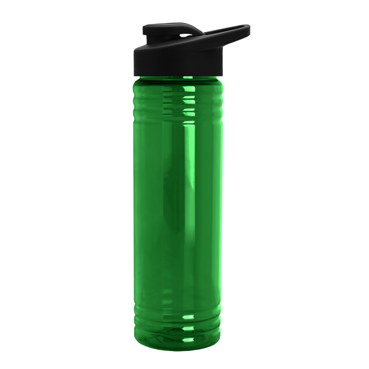 Custom logo Slim Fit RPET Bottle with Drink-Thru Lid - 24 oz.