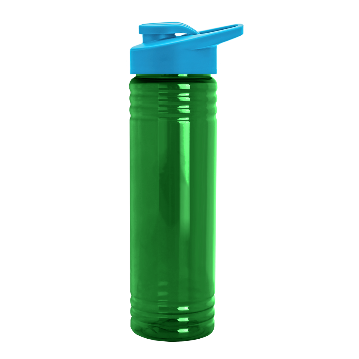 Custom logo Slim Fit RPET Bottle with Drink-Thru Lid - 24 oz.