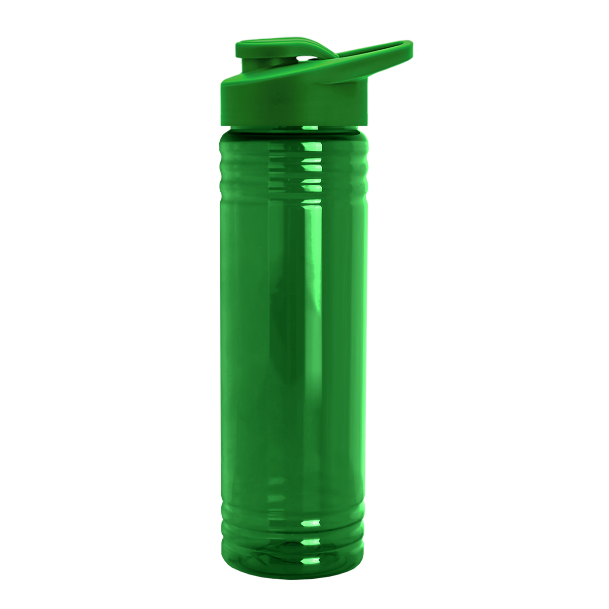 Custom logo Slim Fit RPET Bottle with Drink-Thru Lid - 24 oz.