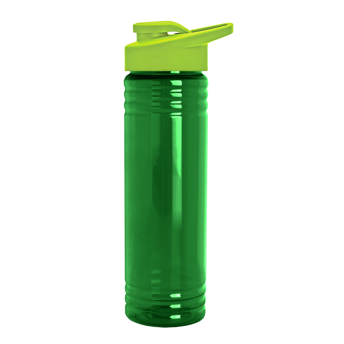 Custom logo Slim Fit RPET Bottle with Drink-Thru Lid - 24 oz.