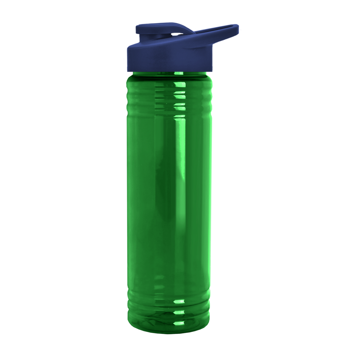 Custom logo Slim Fit RPET Bottle with Drink-Thru Lid - 24 oz.