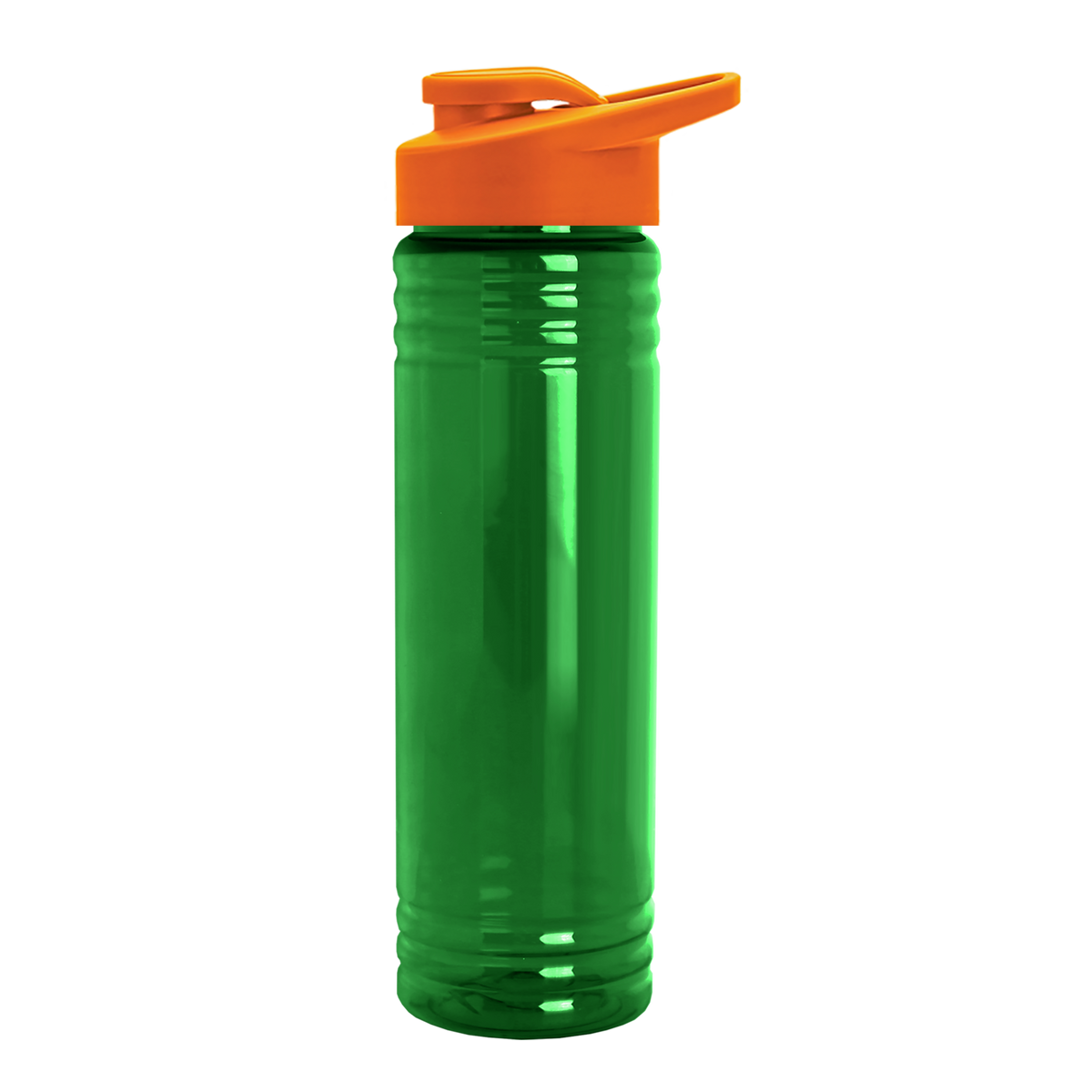 Custom logo Slim Fit RPET Bottle with Drink-Thru Lid - 24 oz.
