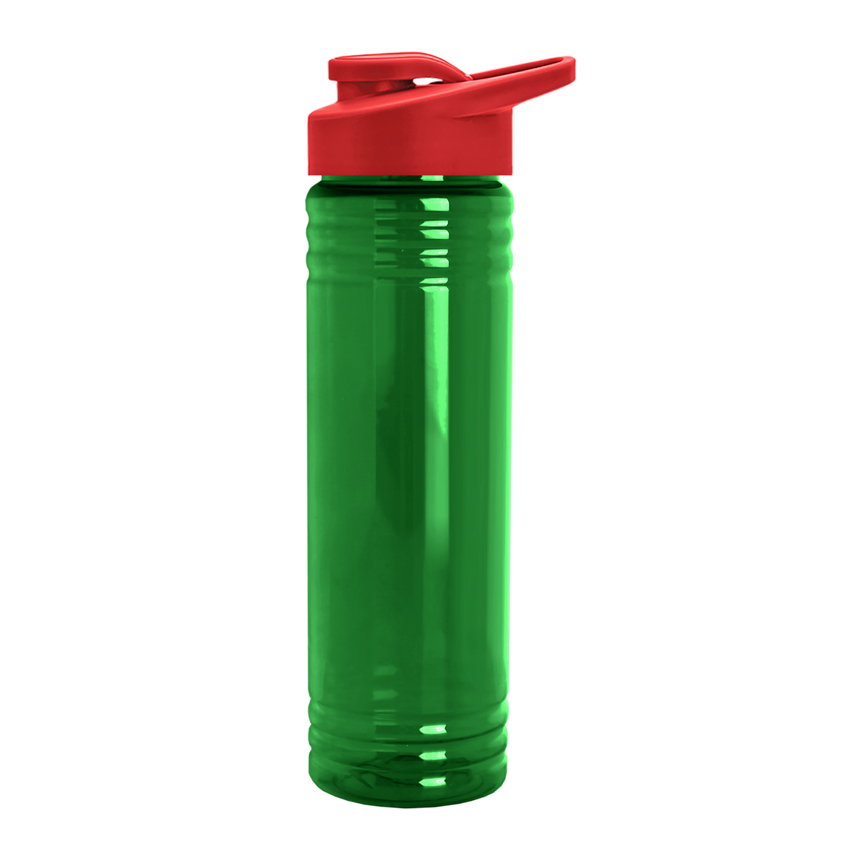 Custom logo Slim Fit RPET Bottle with Drink-Thru Lid - 24 oz.