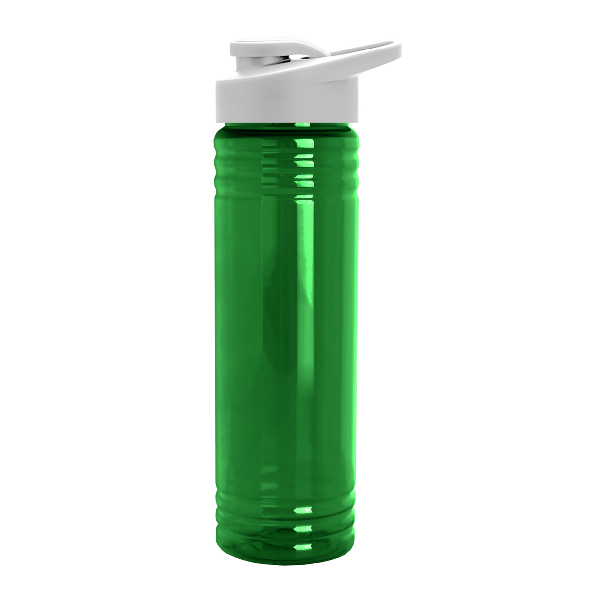 Custom logo Slim Fit RPET Bottle with Drink-Thru Lid - 24 oz.