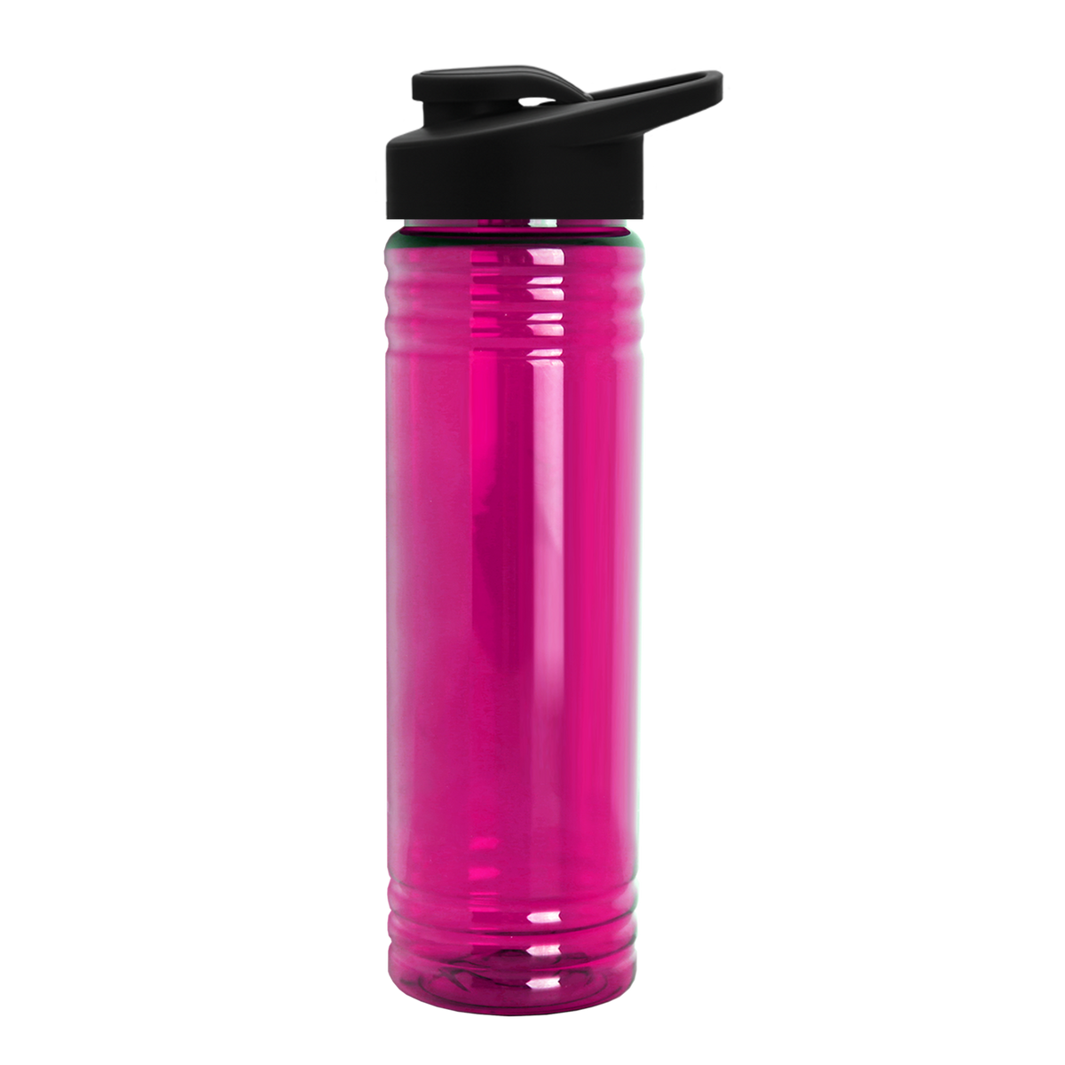 Custom logo Slim Fit RPET Bottle with Drink-Thru Lid - 24 oz.