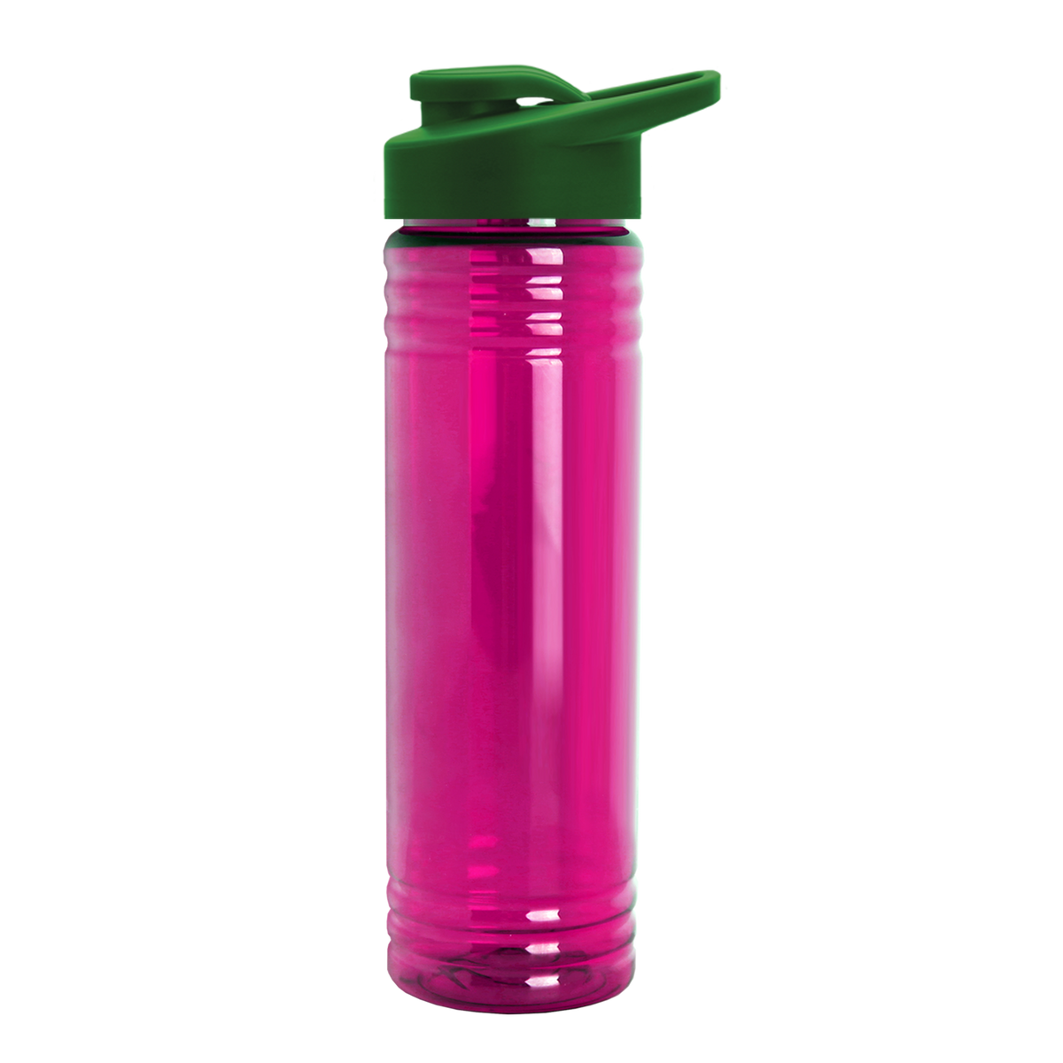 Custom logo Slim Fit RPET Bottle with Drink-Thru Lid - 24 oz.