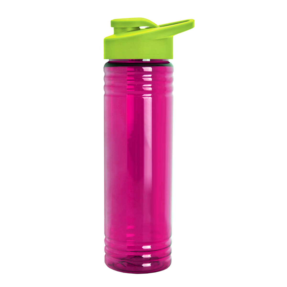 Custom logo Slim Fit RPET Bottle with Drink-Thru Lid - 24 oz.